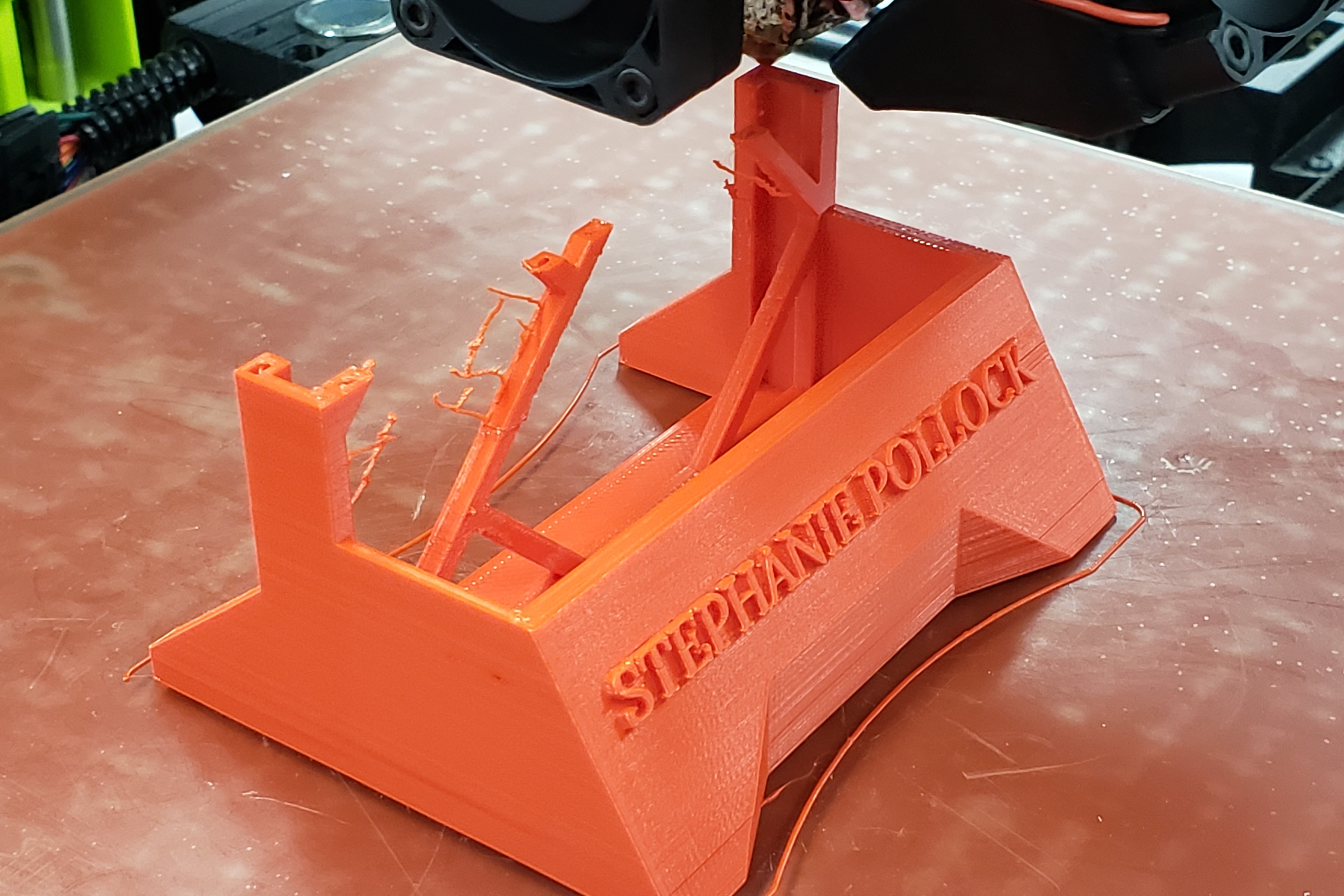 A 3D printed business card holder